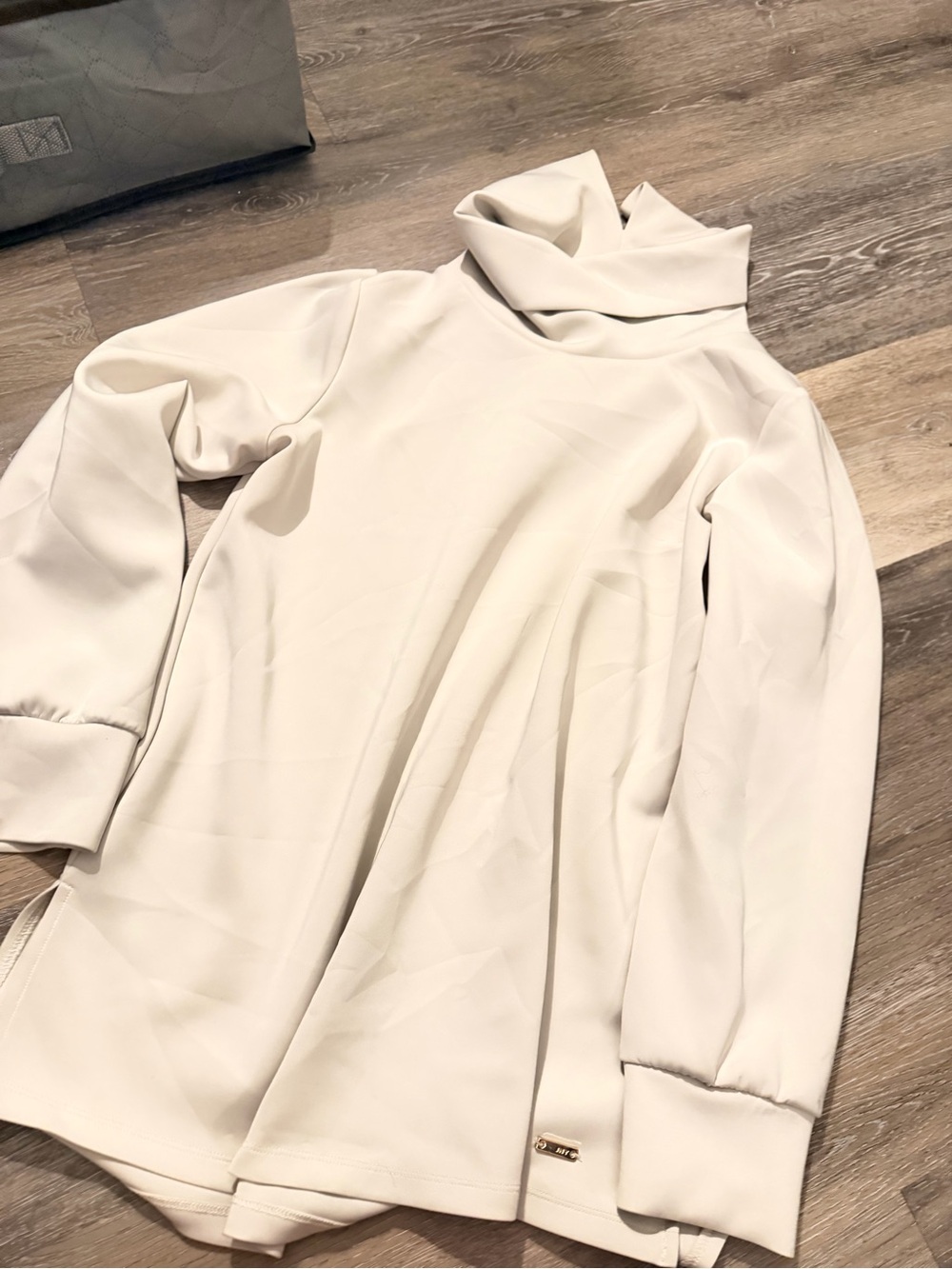Jones New York Cream Cowl Neck Sweater